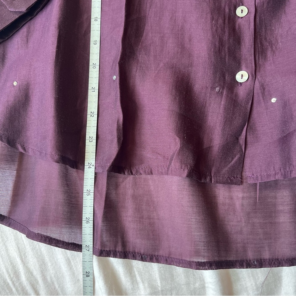 Bailey 44 Plum Shirt Size Large with Rhinestones NWT - Picture 5 of 8